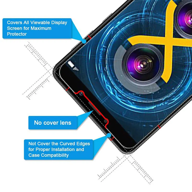 Закаленное стекло FQYANG 9 H для HUAWEI mate 20 LITE Защитная стеклянная пленка NOVA 2 S 3 3i 3E P