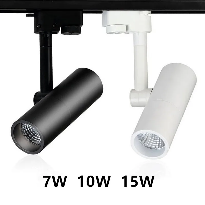 10 шт./лот светодиодная подсветка 7 Вт 15 COB Rail Lights Spotlight равная 150 галогенная лампа