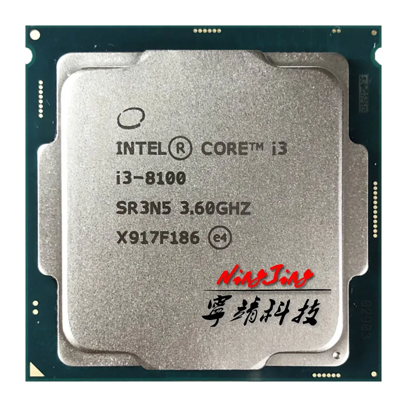 Intel Core i3-8100 i3 8100 3,6 ГГц четырехъядерный процессор 6M 85W LGA 1151