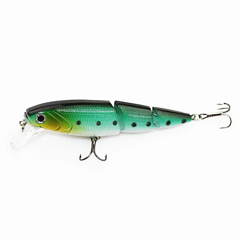 WALK FISH 1 шт. рыболовная приманка 10 5 см 15 г Swimbait 3 сегмента Minnow рыболовный крючок с