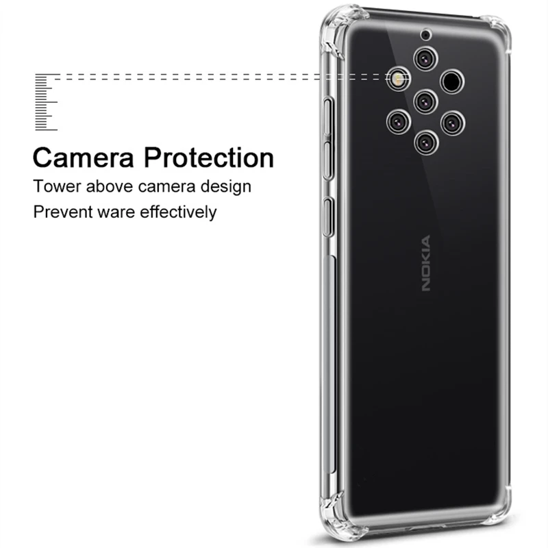 Ударопрочный чехол из ТПУ для Nokia 6 2 7 9 puобзор 1 3 5 8 Sirocco Plus 4 X71 | Мобильные телефоны и
