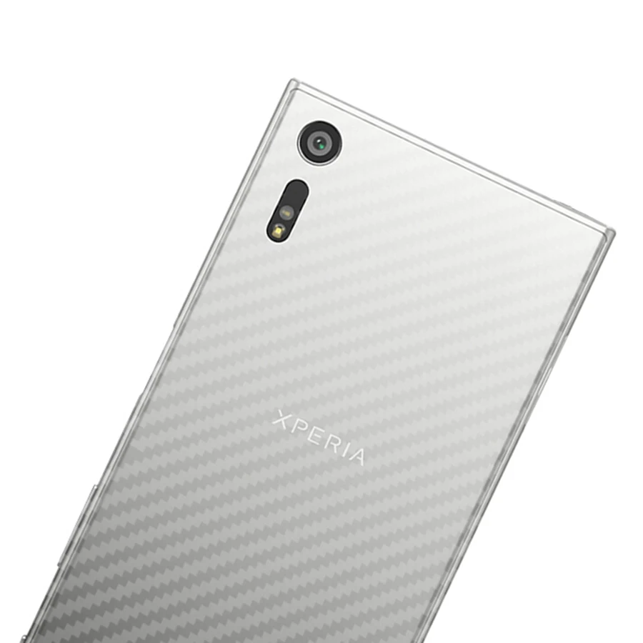 Углеродного волокна Экран протектор для sony XA XA1 ультра завернутый телефон назад