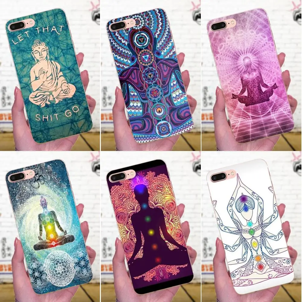 Чакра Йога модный принт для Huawei P8 P9 P10 P20 P30 Mate 7 8 9 10 20 Lite Plus Pro 2017 TPU