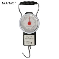 goture portable multi purpose scale fishing luggage hanging hook scales with 1m tape measure max weight 50lb22kg
