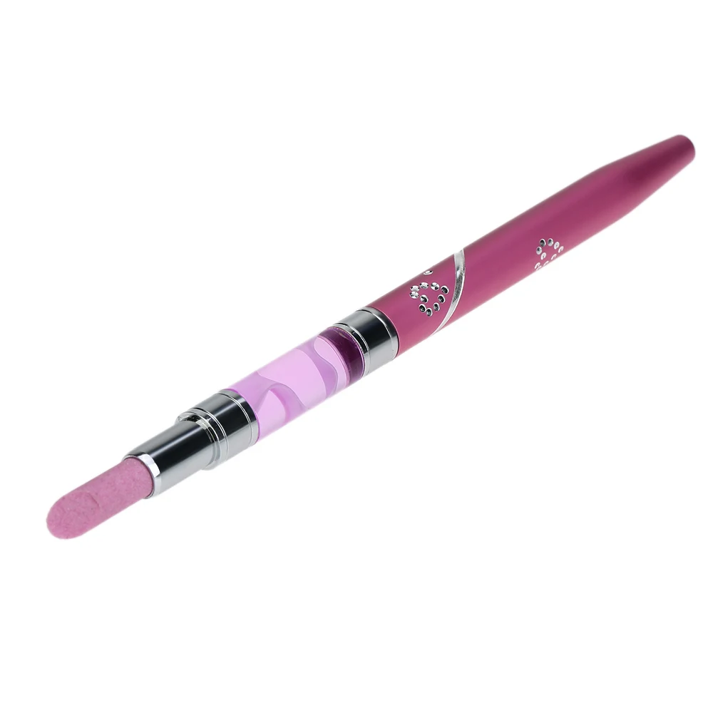 Новинка маникюрные ручки толкатели для ногтей кварцевые скрабы головы каменные