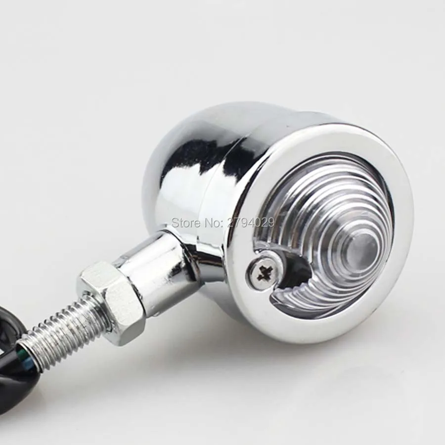 Бесплатная доставка хромированный мигающий Янтарный ретро-индикатор сигнала