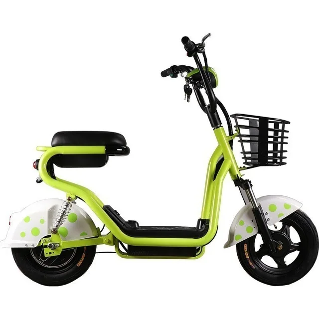 48V20A Green Электрический мотоцикл Скутер два колеса Электрический велосипед 14 дюймов 350 Вт 48 в электрический велосипед для взрослых - Цвет: 48V20A Green