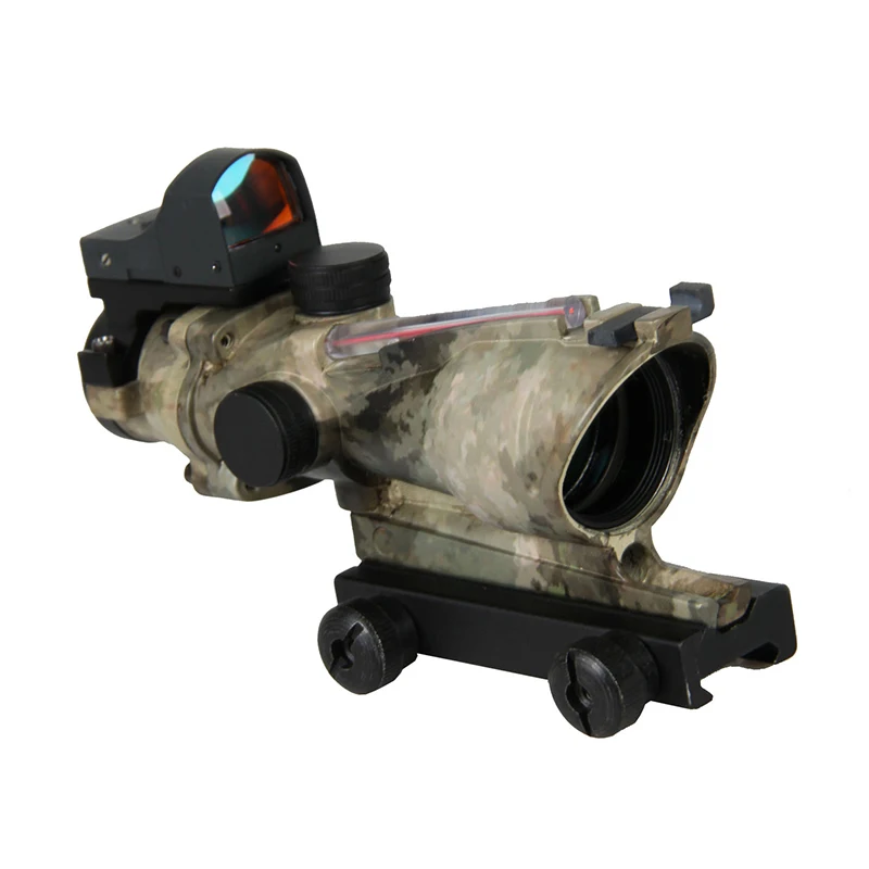 Новое поступление Тактический 4x32 в стиле ACOG Сфера с Мини Red Dot для охоты BWR