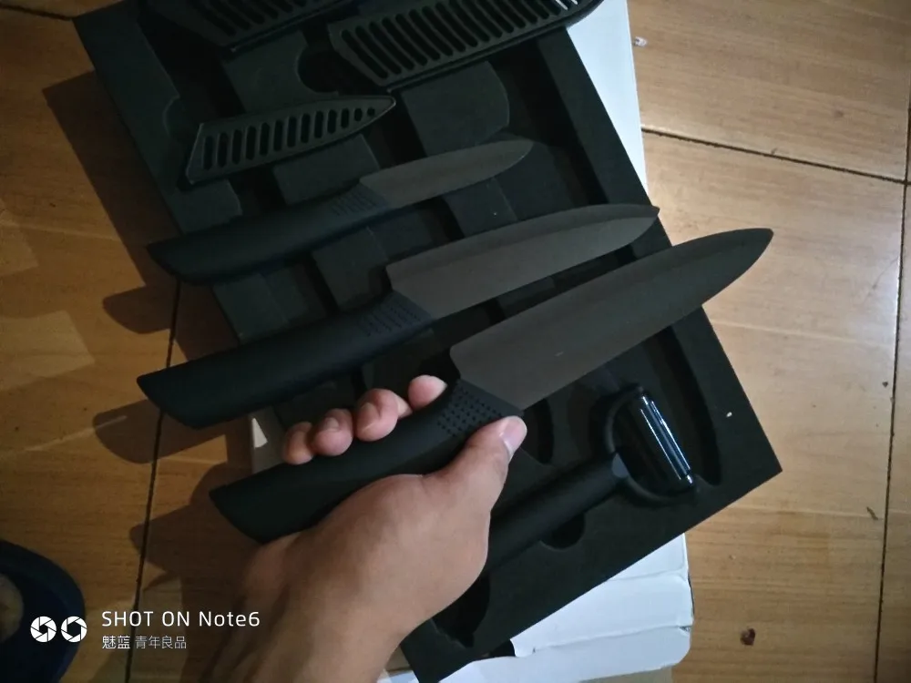 Xiaomi Mijia умный дом Huohou кухонный нож Mijia нано-Керамические ножи поварской набор 4 6 8 дюймов печи тоньше для семьи