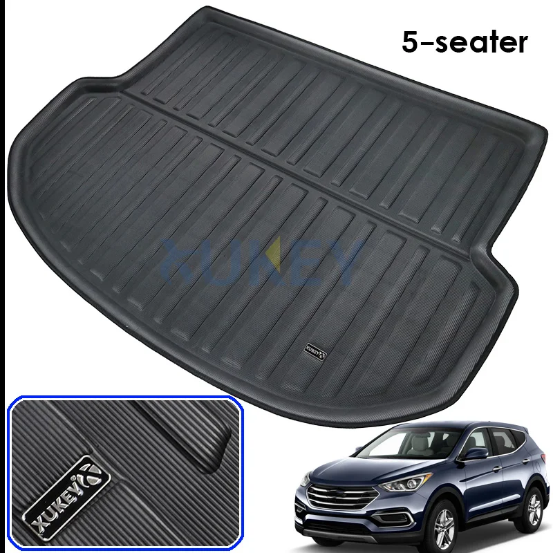 Подходит для Hyundai IX45 Santa Fe 5 местный 2013 2014 2015 2016 2018 напольный коврик багажника