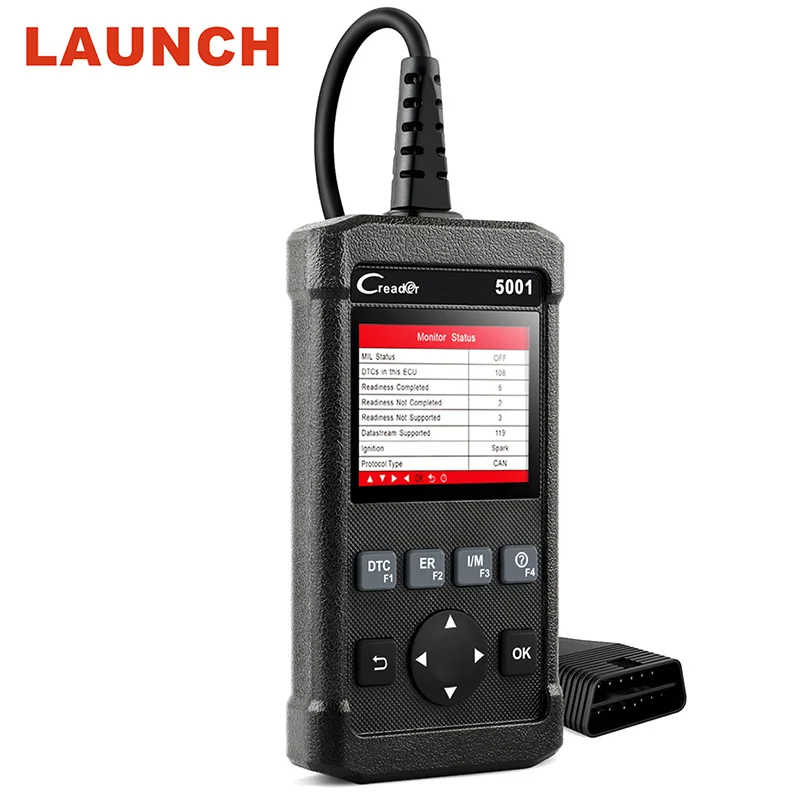 Автомобильный сканер LAUNCH CR5001 OBDII многоязычный считыватель кодов неисправностей