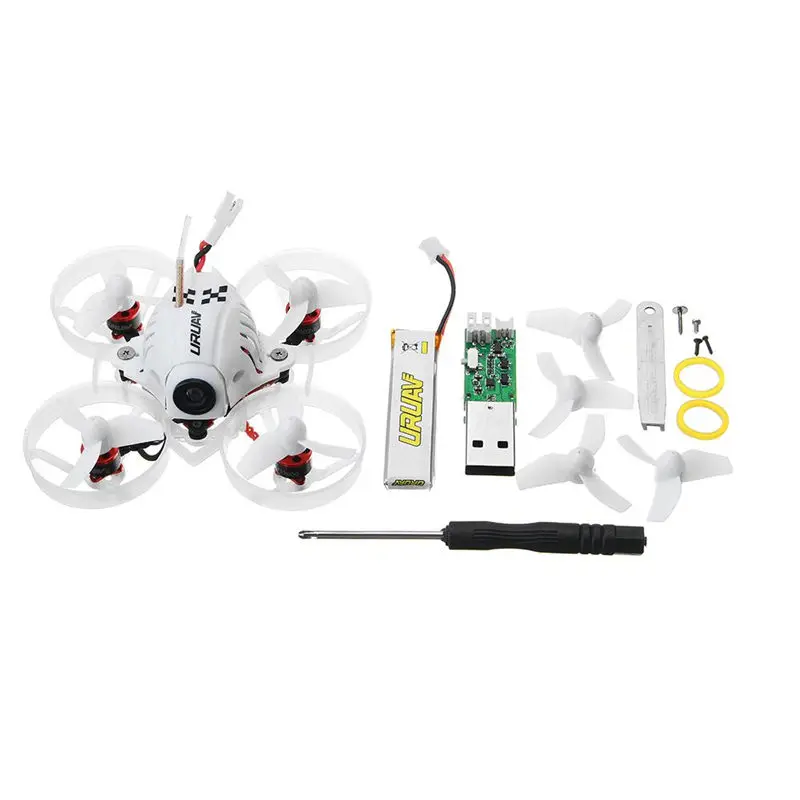 

URUAV UR65 65mm FPV Racing Drone BNF w/ AIO Camera Crazybee F3 Flight Controller OSD 5A Blheli_S ESC 5.8G 25mW VTX VS Tiny 6x 7x