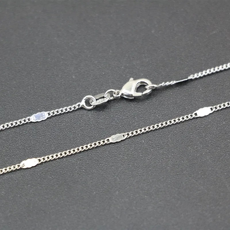 Цепочка Из Нержавеющей Стали ожерелье серебристого и розового золота с медными