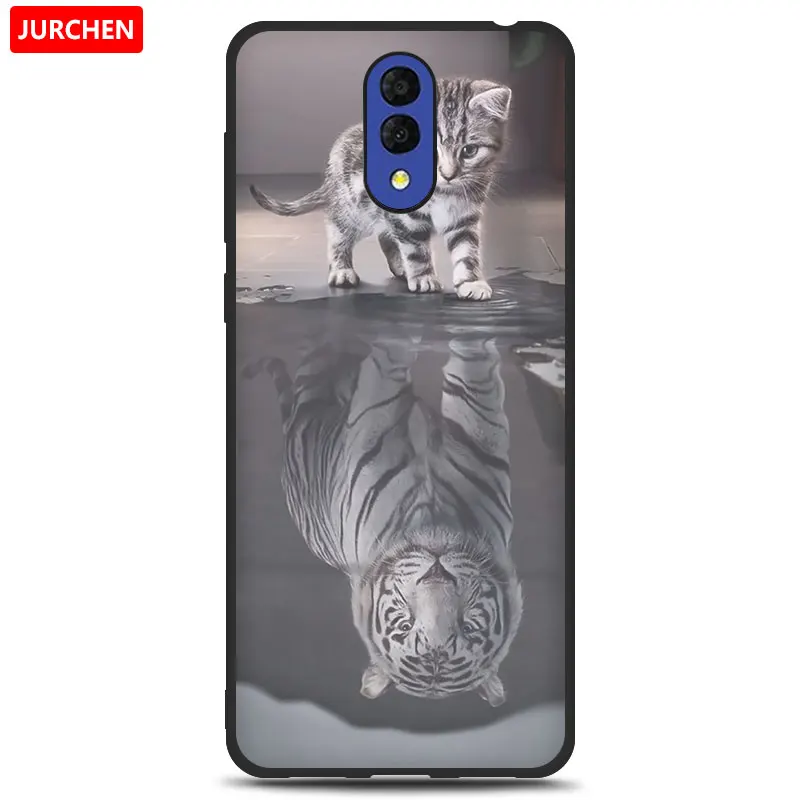 13 JURCHEN Case For Alcatel 3L Case Soft Tpu Silicone Back Cover For Alcatel 3L 3 L Case Cover Funda Printing Bag Cartoon - Цвет: 13