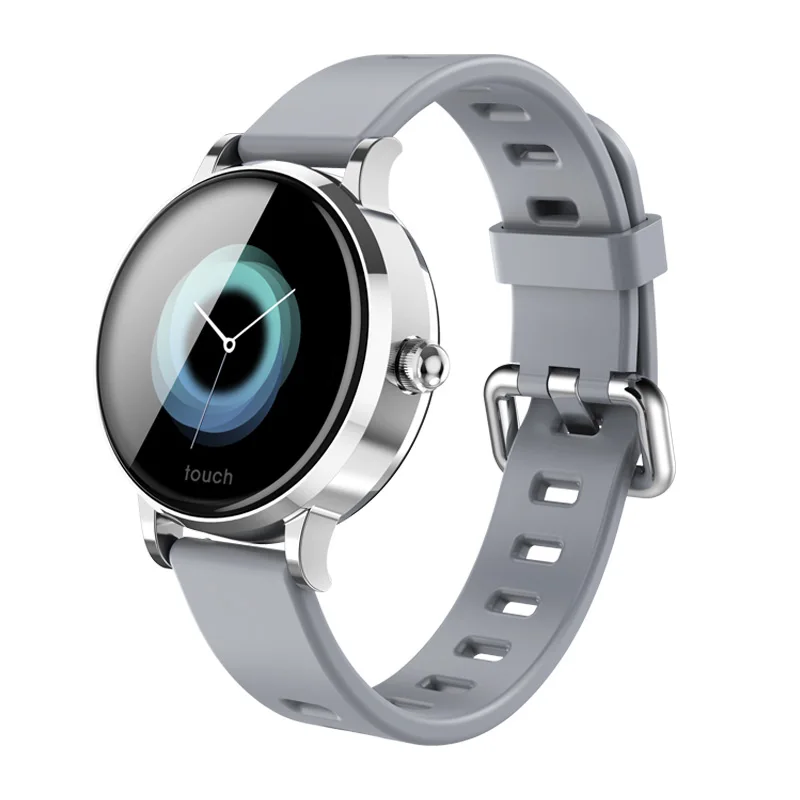 Silica silver S9 Смарт часы для женщин монитор сердечного ритма Смарт фитнес Браслет Bluetooth Спорт водонепроницаемый леди Smartwatch для Android IOS pk H8 - Цвет: Silica silver