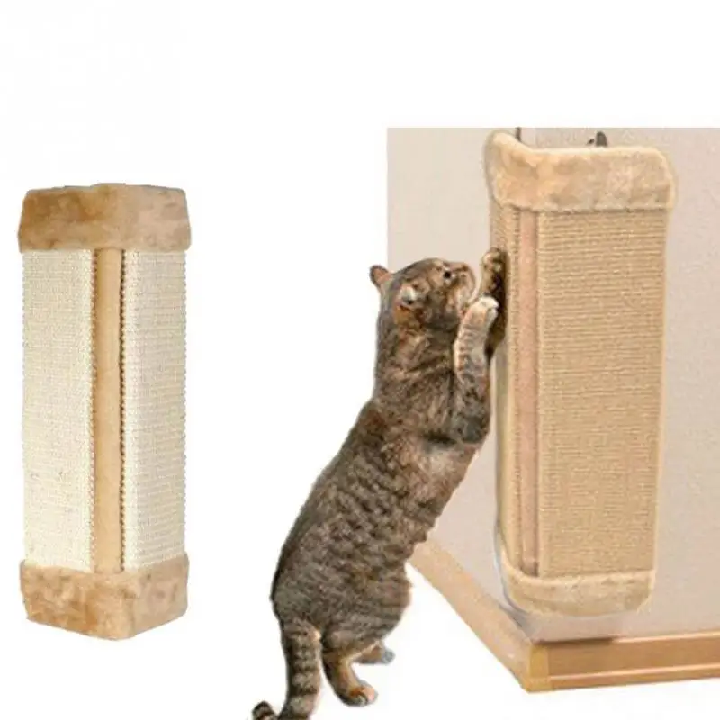 Pet Cat Скребок для доски котенок угловой Настенный Коврик Когтеточка защитная