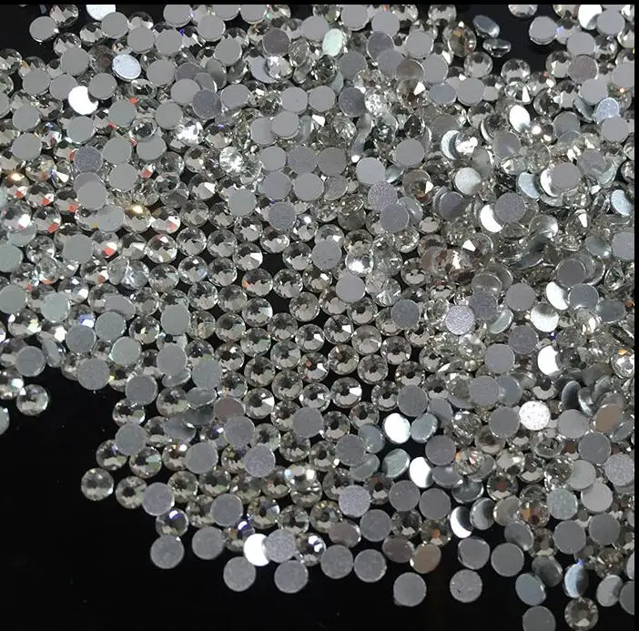 1440 шт SS6 паста Стразы для ногтей белый плоский корпус телефона DIY платье головной