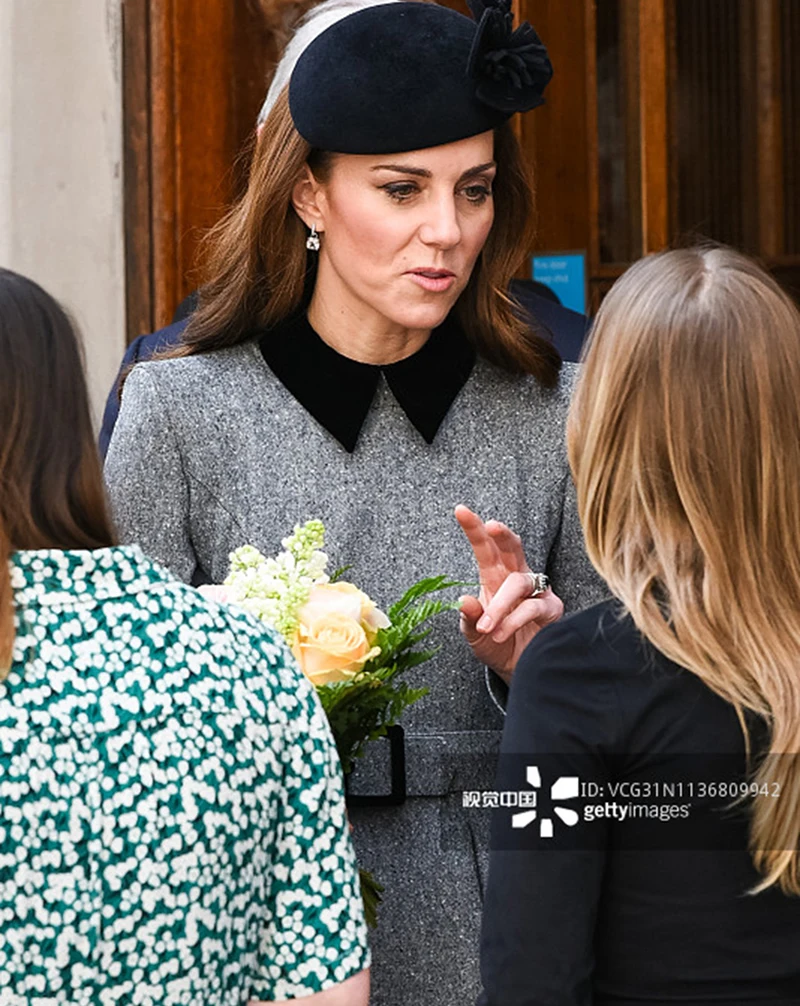 Женское шерстяное платье трапеция Kate Middleton серое дизайнерское принцессы с