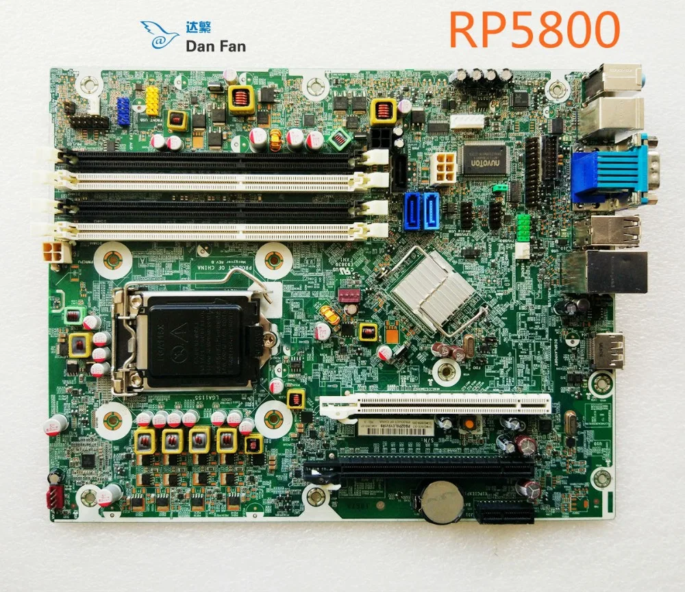 628655-001 628930-001 материнская плата для HP RP5800 POS H61 LGA1155 100% протестирована Полная работа