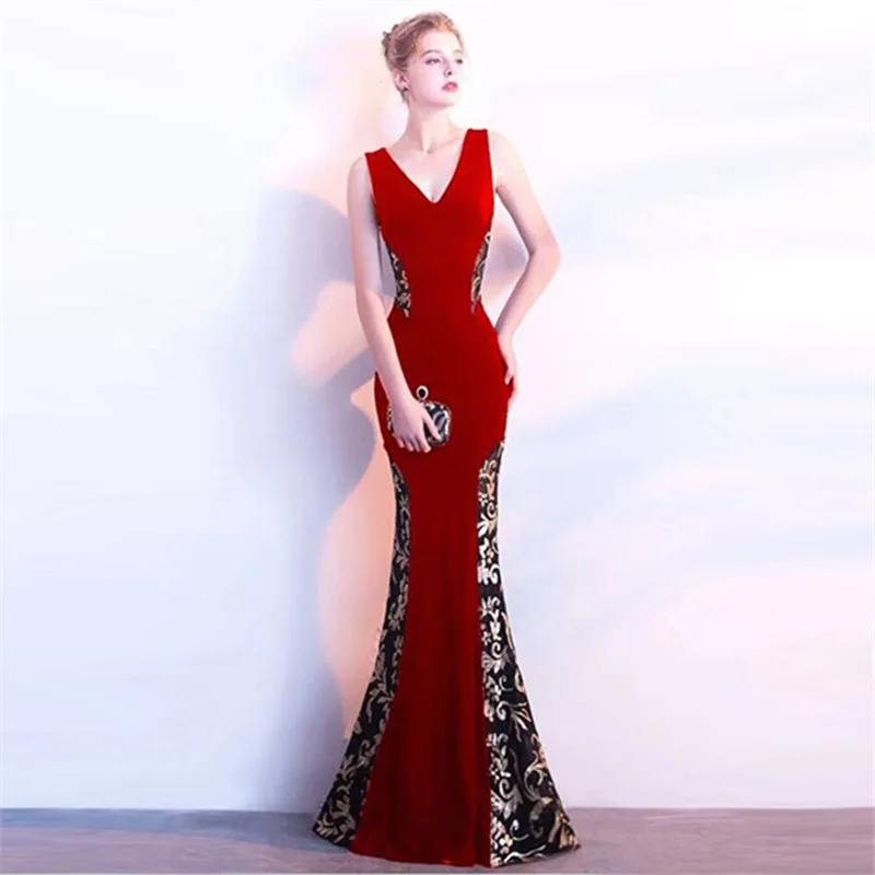 Женское вечернее платье Русалка Meldel длинное кружевное для выпускного вечера