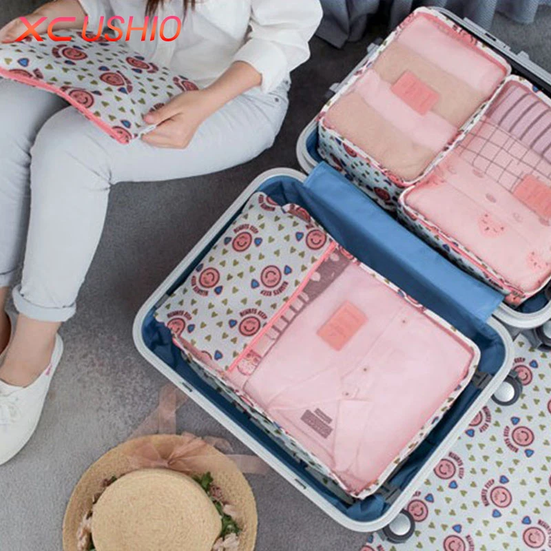 6 шт./компл. шкаф для нижнего белья обуви большой размер сумка багажа дорожная