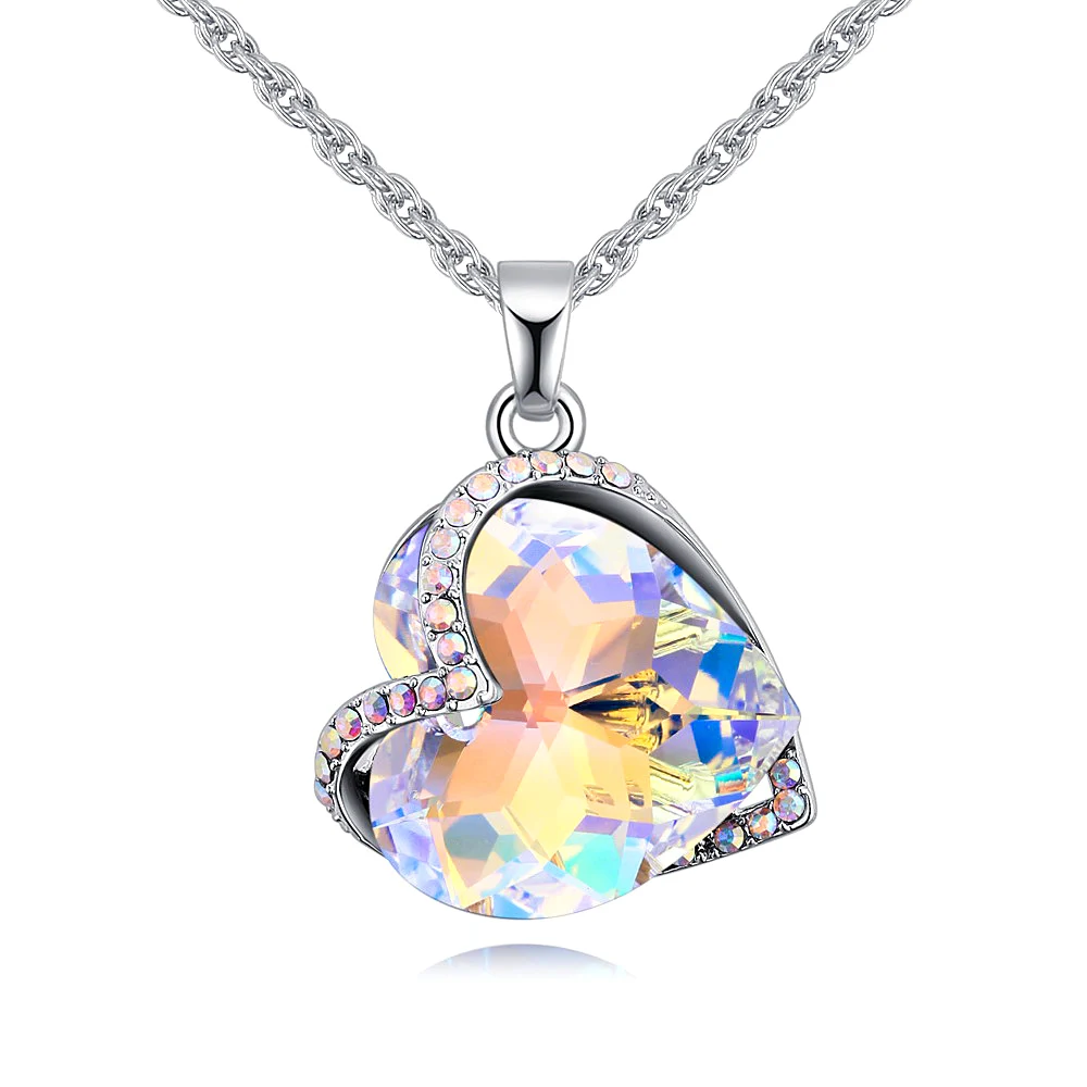 Ожерелья с кристаллами Swarovski модные ювелирные изделия для женщин кулон 2018 Синие