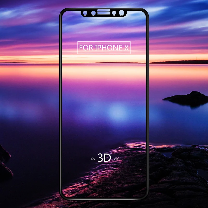 3D стекло для Iphone8 закаленное Apple I Phone 6 S 7 8 Plus полноразмерный чехол с защитной