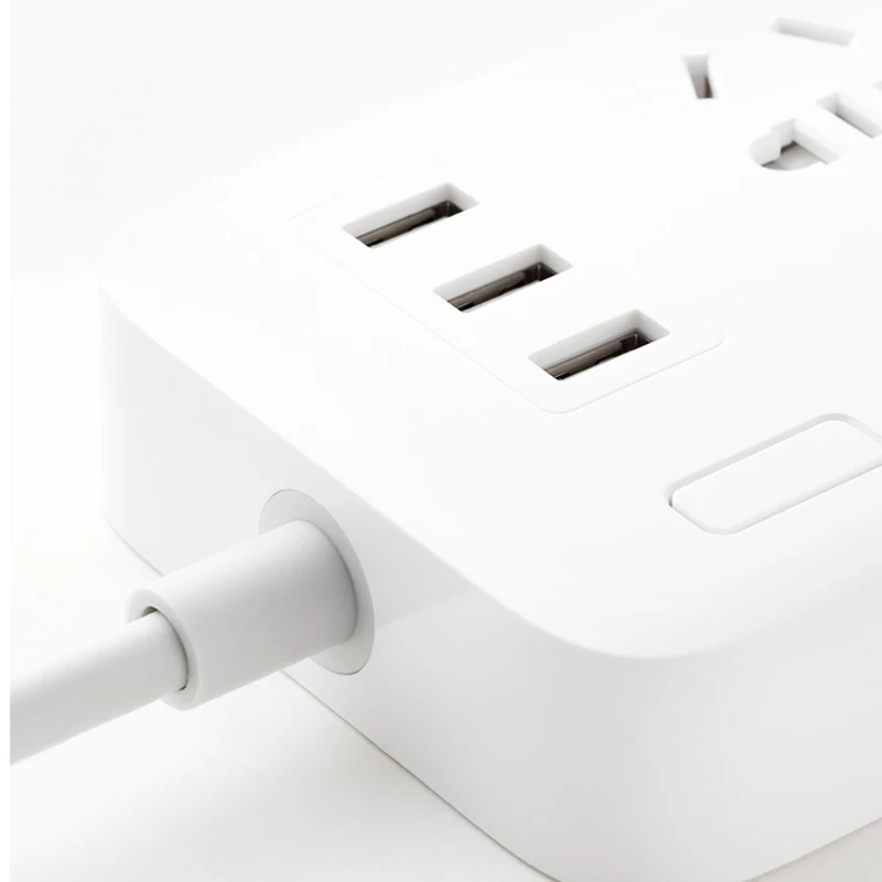 2017 Оригинальный Электрический штекер Xiaomi 6 с 3 USB портом быстрой зарядки для