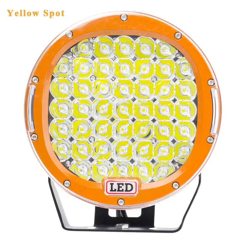 1pc Yellow Spot VISORAK " округлый внедорожный автомобиль светодиодный рабочий свет внедорожный светодиодный рабочий светильник для 4WD 4x4 грузовик прицеп ATV внедорожник лодка светодиодный прожектор - Цвет: 1pc Yellow Spot