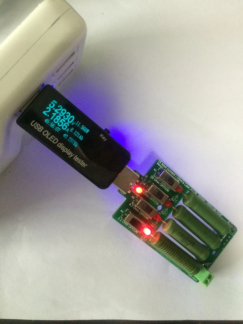 Usb dc электронная нагрузка высокая мощность разряд резистор регулируемый 4 типа