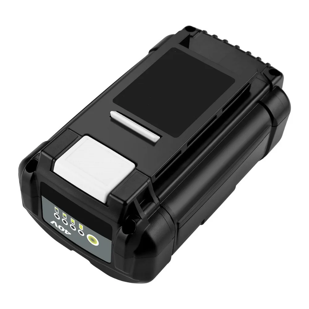 Для Ryobi 40V светодиодный Аккумулятор 6000mAh аккумуляторная батарея для газонокосилки OP4026A OP4050