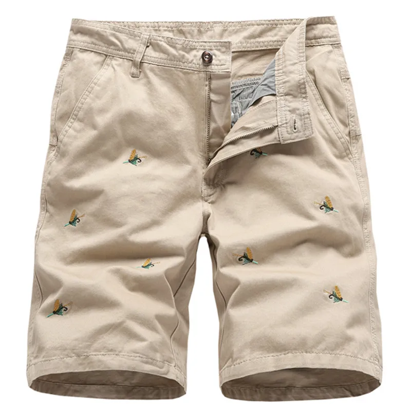 Мужские повседневные хлопковые шорты с прямым принтом лето 2019 | Мужская одежда