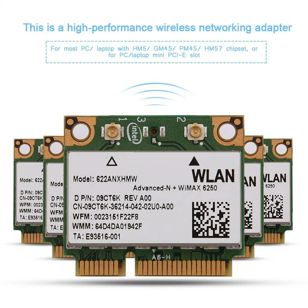2,4G и 5G Двухдиапазонная сетевая карта Mini PCI-E wifi беспроводная карта для Intel 6250 WiMax для DELL Asus Toshiba сетевые карты