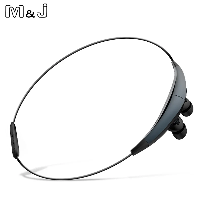 M &amp J J6 магнитное Спортивное ожерелье беспроводные Bluetooth наушники Стерео