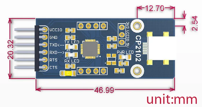 CP2102 USB UART Board (mini) к модуль в комплекте мини коннектор с поддержкой Mac Linux Android WinCE