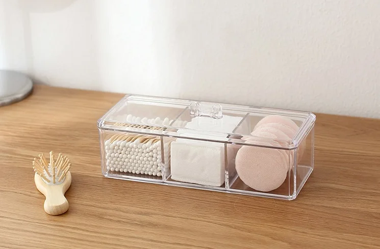 LOAAO домашняя косметическая коробка для хранения прозрачный органайзер макияжа