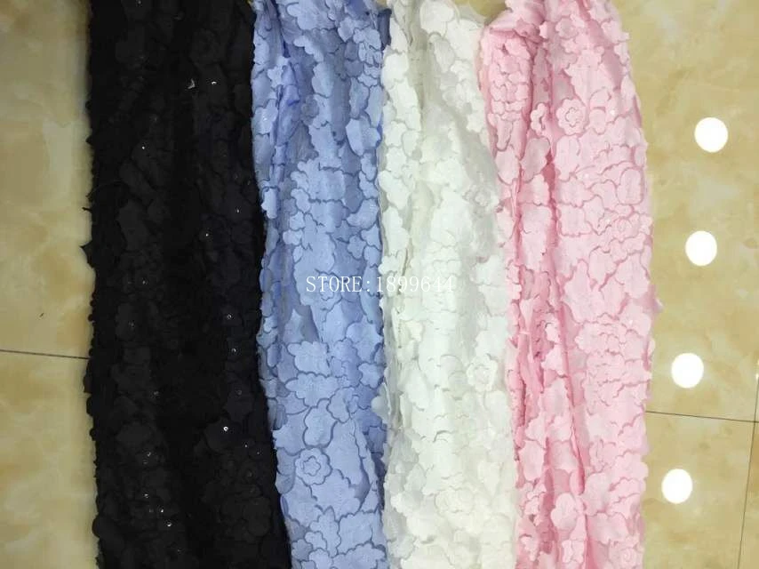 Африканские блестки тюль кружева горячий новый для Белый Цвет гипюр африканская