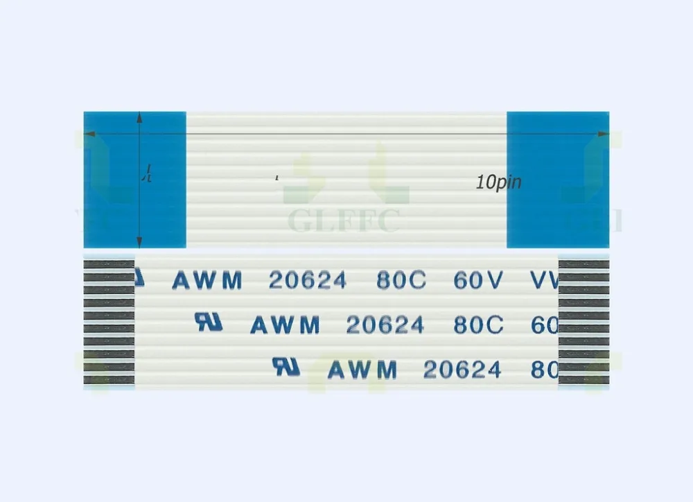 Новый принтер WZSM FFC FPC гибкий плоский кабель шаг 1 0 мм 10 контактов 2500 2 5 м длина