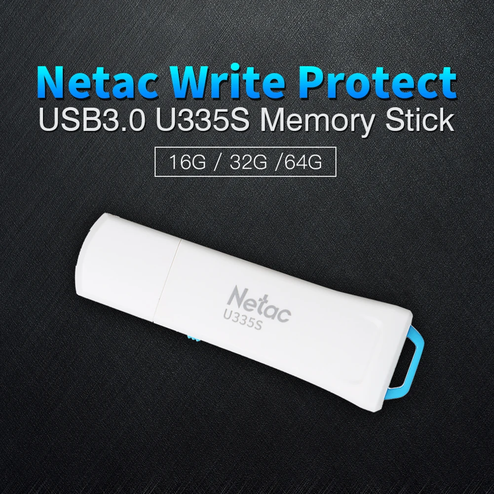 Netac U335S 16G/32G/64G USB 3,0 флеш-накопитель U диск Flash bellek с защитой от записи