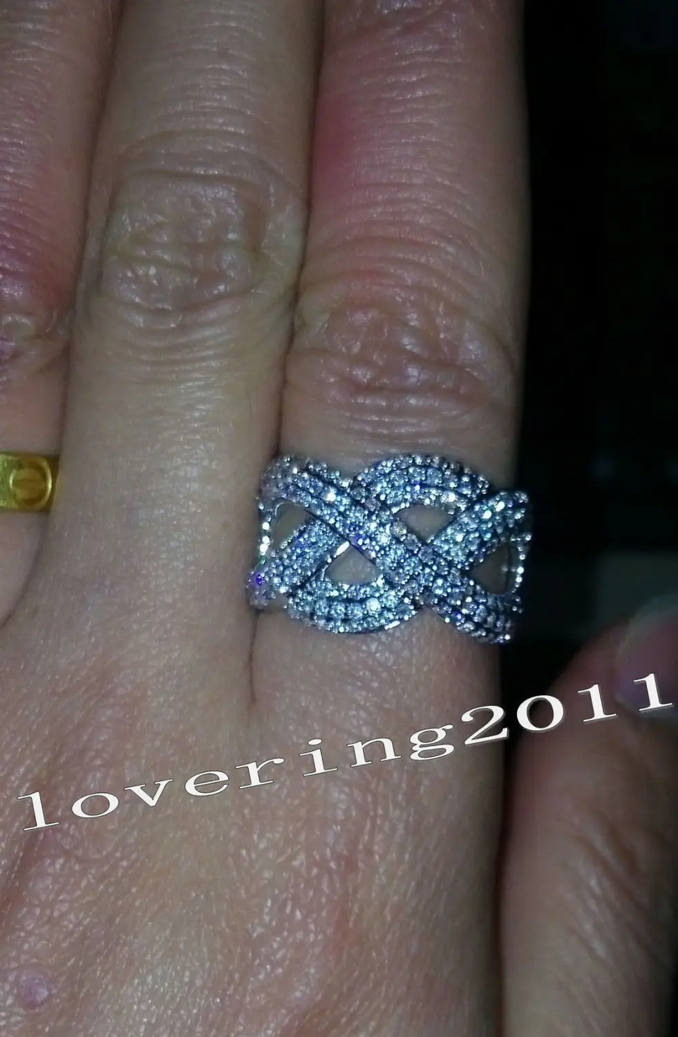 Новинка 2016 оптовая продажа роскошные ювелирные изделия покрытые белым золотом