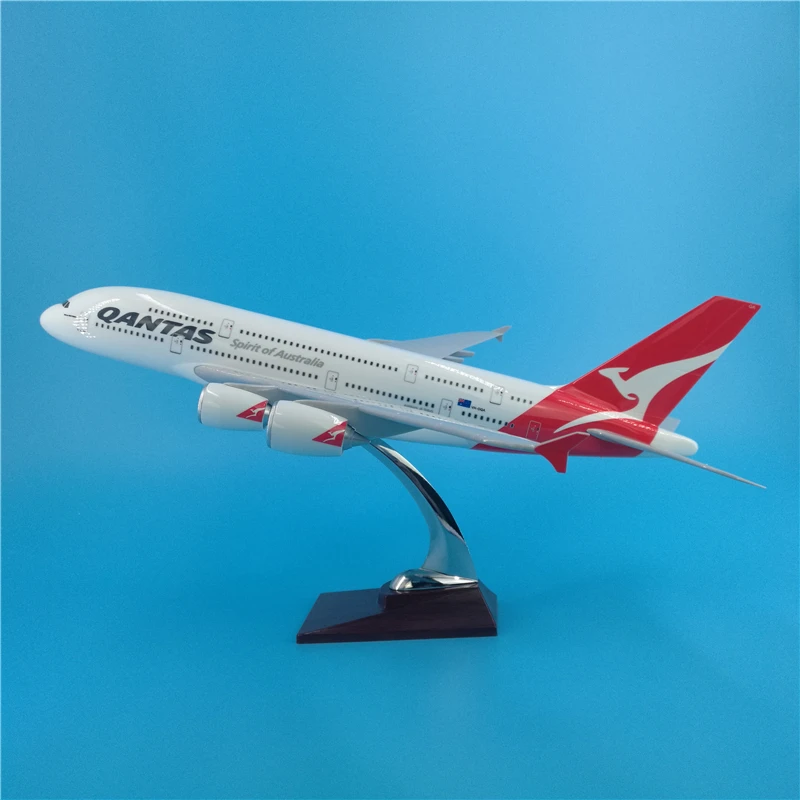 45 см A380 авиакомпании Австралии модель самолета QANTAS Air Австралия смолы с