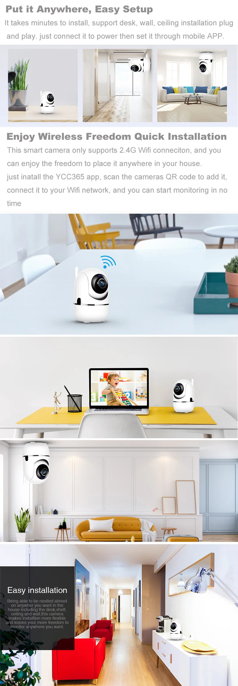 Hisestone 1080P облачная Беспроводная ip-камера для домашней безопасности, камера наблюдения, автоматическая отслеживающая сетевая камера с WIFI Беспроводная CCTV камера