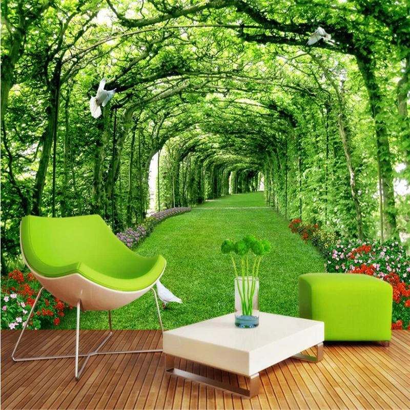 3d фон для фотосъемки с парком деревом лужайкой|papel de parede|de parede3d landscapes |