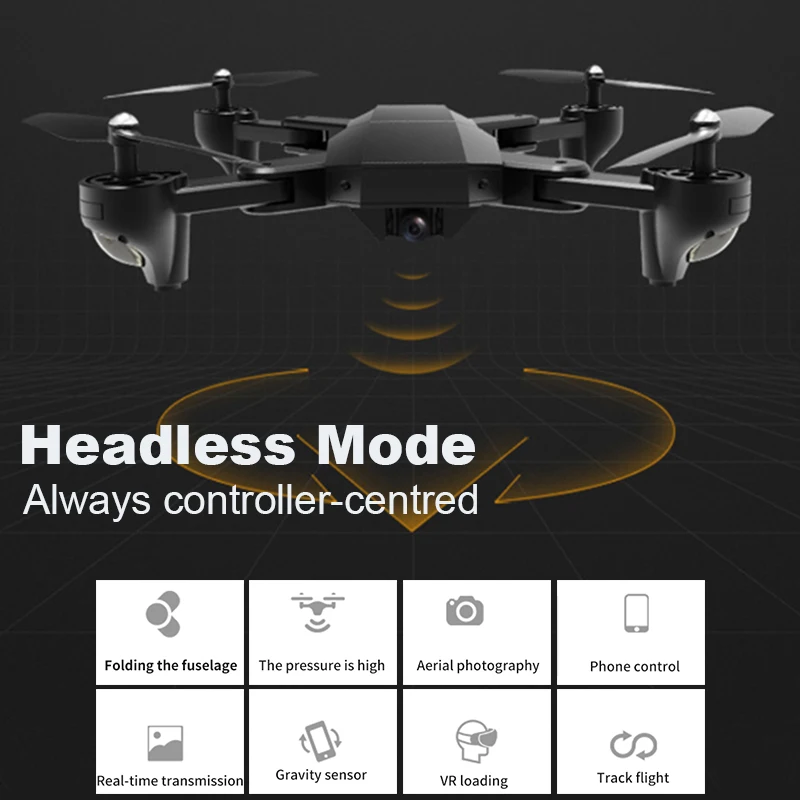 Профессиональный Интеллектуальный складной Дрон Wifi FPV фиксированная Высокая 480 P/720 P HD камера стабильный карданный Безголовый режим Квадрокоптер