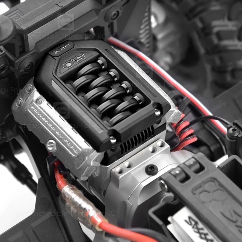 Радиатор двигателя с двойным вентилятором для радиоуправляемого гусеничного