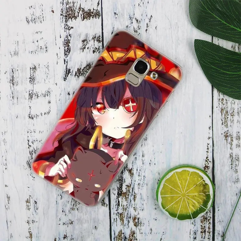 MLLSE аниме Konosuba Megumin Модный чехол КРЫШКА ДЛЯ samsung Galaxy J2 J4 CORE J3 J5 J7 ЕС J8 J6 J4 Plus J7 Prime