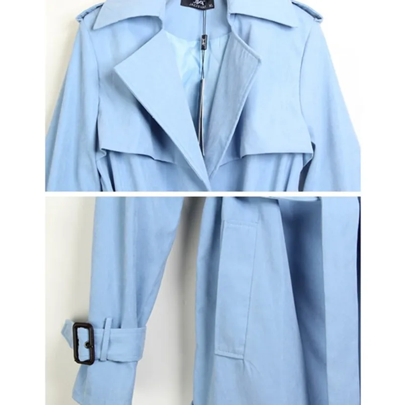 Fashion Long Trench Coat For Women Outerwear Loose Gabardina Mujer Autumn Spring Coats | Женская одежда