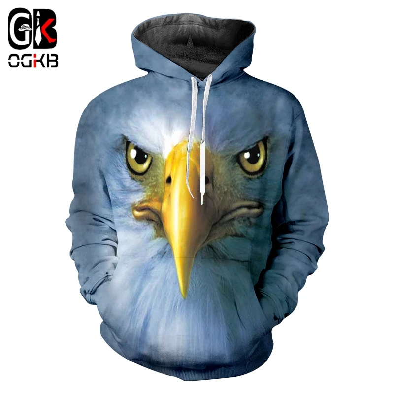 OGKB весенний мужской новый пуловер с 3D принтом попкорн и мясо животные толстовки