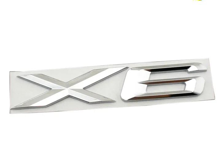 

1PCS High Qualtiy Free Shipping Car Styling 3D ABS Plastic Car Badge Sticker Decoration Accessories Fit For BMW X6 Emblem