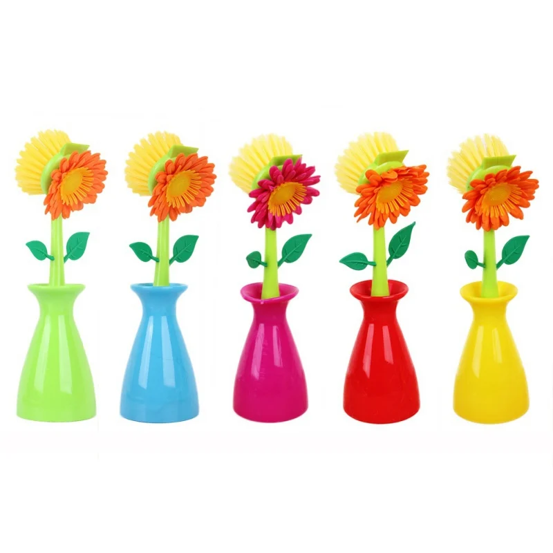 В виде подсолнуха многофункциональная Чистящая Щетка кухонная щетка для очистки